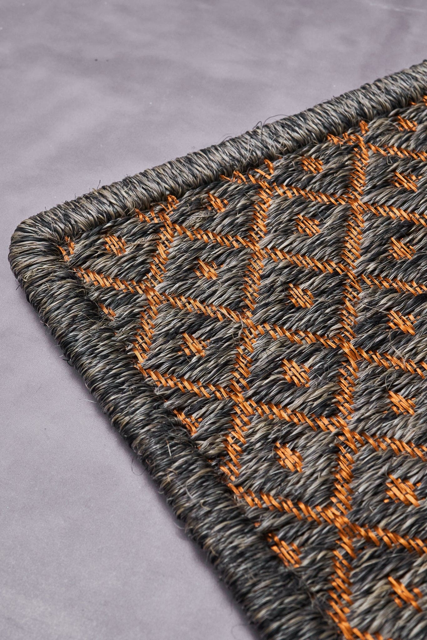 Alfombra Fique/Cobre Charcoal Grey