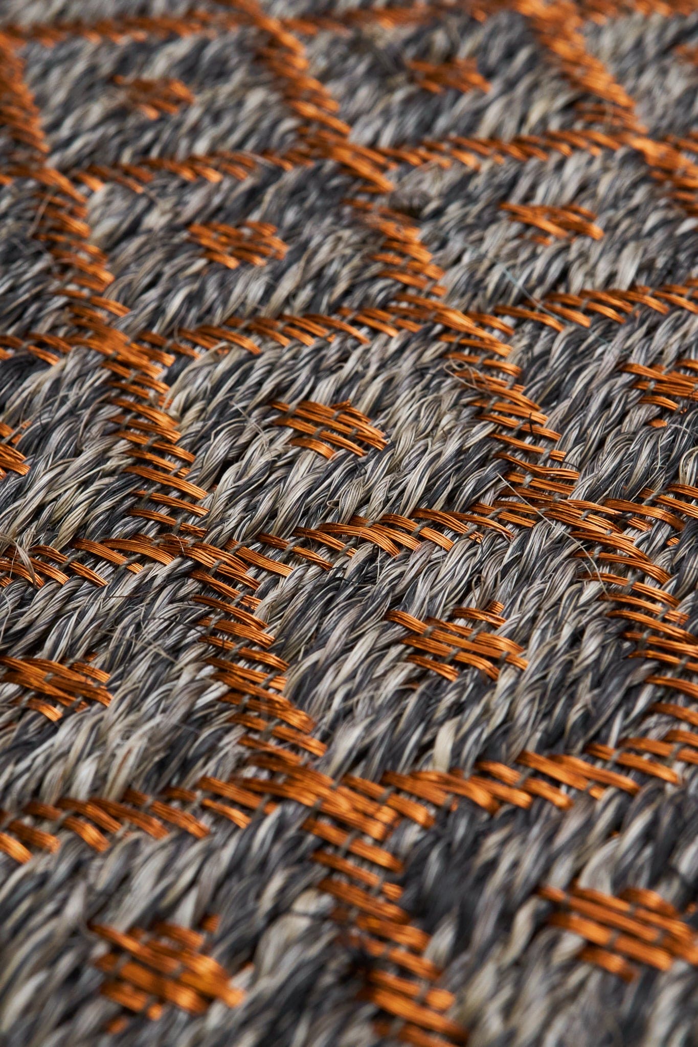 Alfombra Fique/Cobre Charcoal Grey