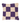 Cojin a Cuadros Tejido a Mano Morado