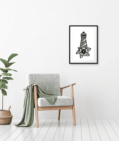 LIGHTHOUSE - ART PRINT - BuonaseraHouse 