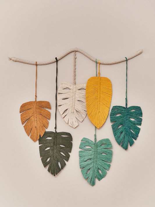 Tapiz en Macramé Monstera