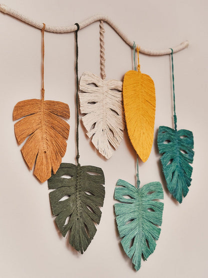 Tapiz en Macramé Monstera